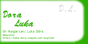 dora luka business card